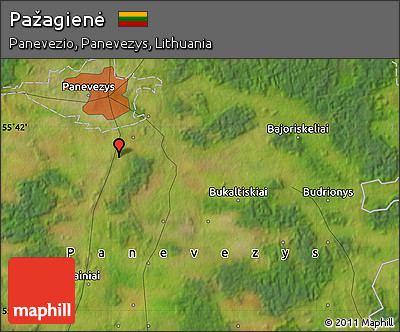 Satellite Map of Pažagienė