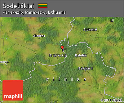 Satellite Map of Sodeliškiai