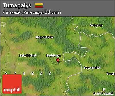 Satellite Map of Tumagalys