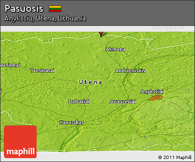 Physical Panoramic Map of Pasuosis