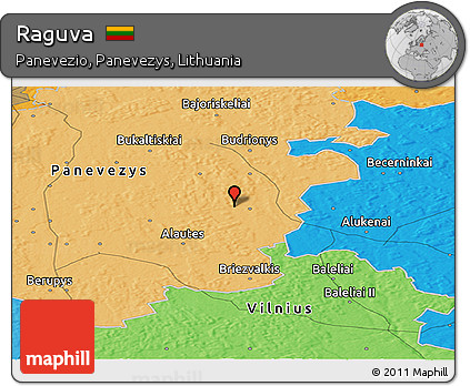 Political Panoramic Map of Raguva
