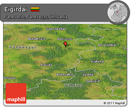 Satellite Panoramic Map of Eigirdai