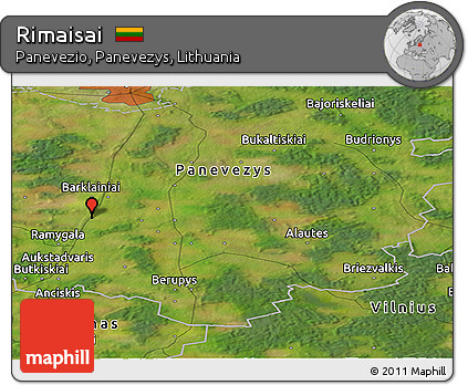 Satellite Panoramic Map of Rimaisai
