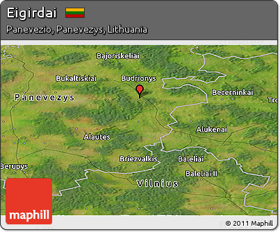 Satellite Panoramic Map of Eigirdai