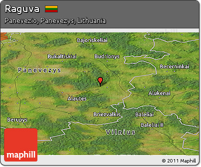 Satellite Panoramic Map of Raguva