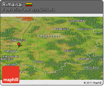 Satellite Panoramic Map of Rimaisai