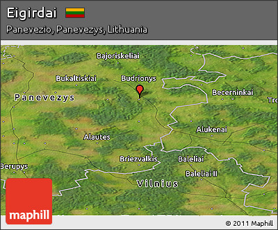 Satellite Panoramic Map of Eigirdai