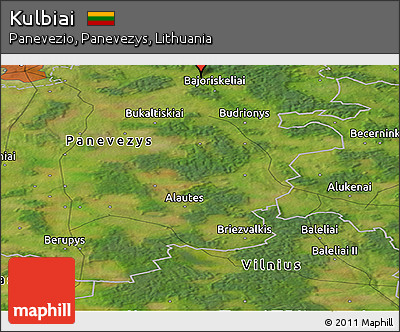 Satellite Panoramic Map of Kulbiai