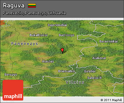 Satellite Panoramic Map of Raguva