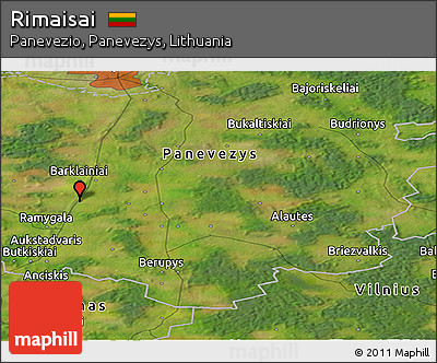 Satellite Panoramic Map of Rimaisai