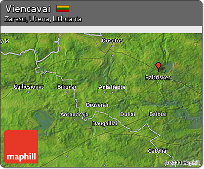 Satellite 3D Map of Viencavai