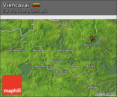 Satellite 3D Map of Viencavai