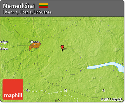 Physical Map of Nemeikšiai