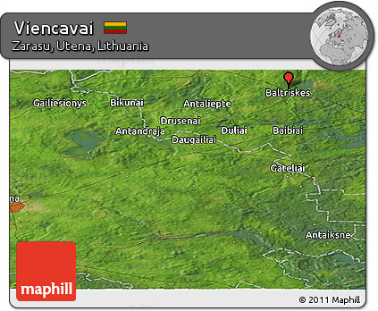 Satellite Panoramic Map of Viencavai