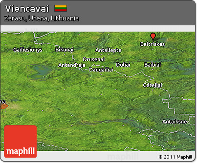 Satellite Panoramic Map of Viencavai