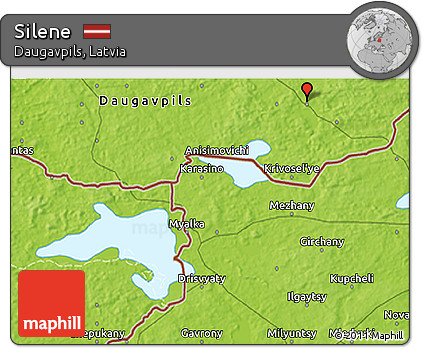 Physical 3D Map of Silene