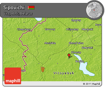 Physical 3D Map of Sipovichi