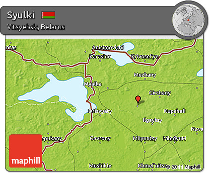 Physical 3D Map of Syulki