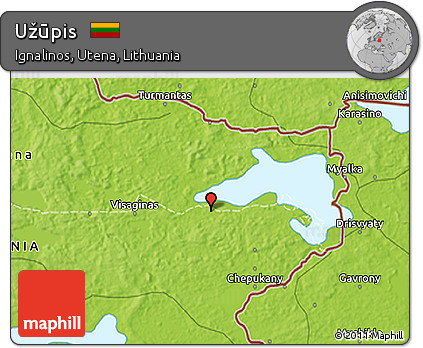 Physical 3D Map of Užūpis