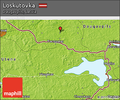 Physical 3D Map of Loskutovka