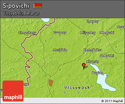 Physical 3D Map of Sipovichi
