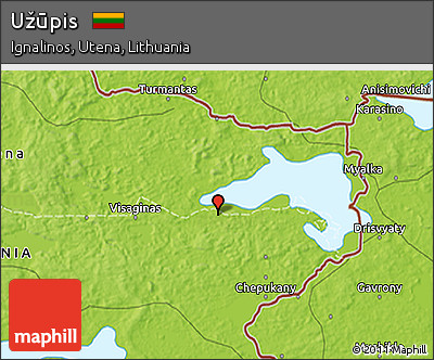 Physical 3D Map of Užūpis