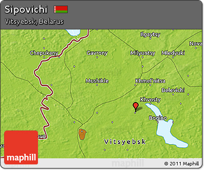 Physical 3D Map of Sipovichi