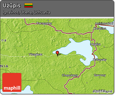 Physical 3D Map of Užūpis