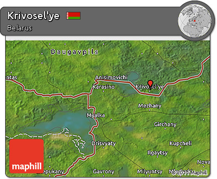 Satellite 3D Map of Krivosel'ye