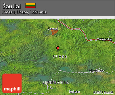 Satellite 3D Map of Šauliai