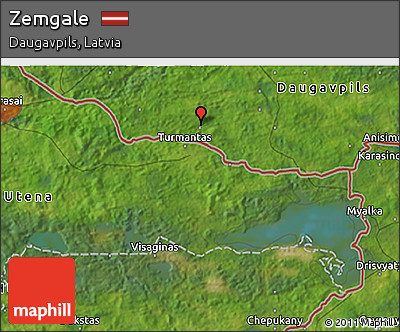 Satellite 3D Map of Zemgale