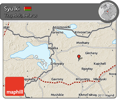 Shaded Relief 3D Map of Syulki