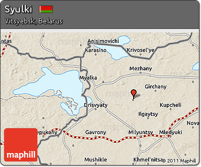 Shaded Relief 3D Map of Syulki