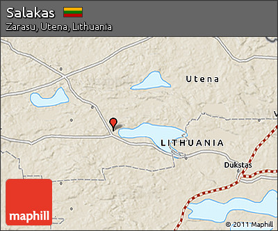 Shaded Relief 3D Map of Salakas