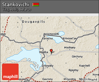 Shaded Relief 3D Map of Stankovichi