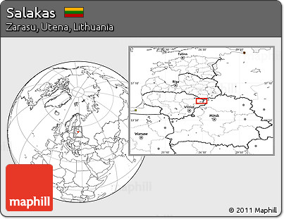Blank Location Map of Salakas