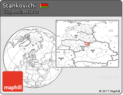 Blank Location Map of Stankovichi