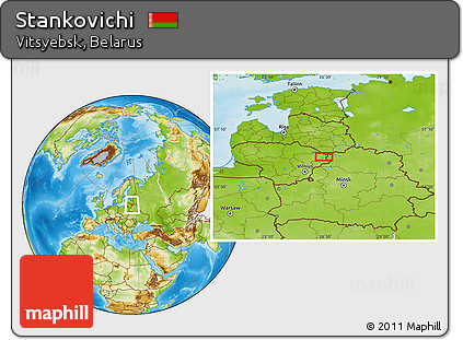 Physical Location Map of Stankovichi