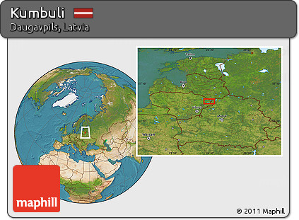 Satellite Location Map of Kumbuli