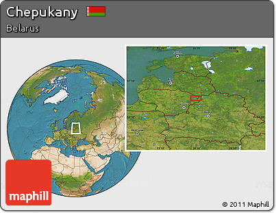 Satellite Location Map of Chepukany