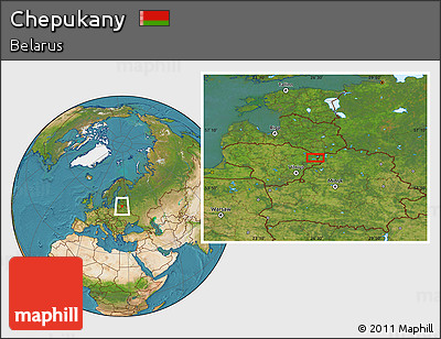 Satellite Location Map of Chepukany
