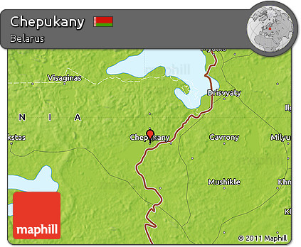 Physical Map of Chepukany