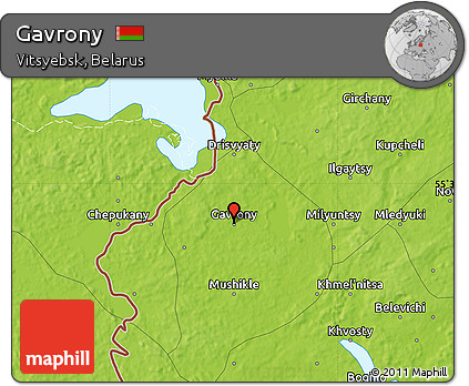 Physical Map of Gavrony