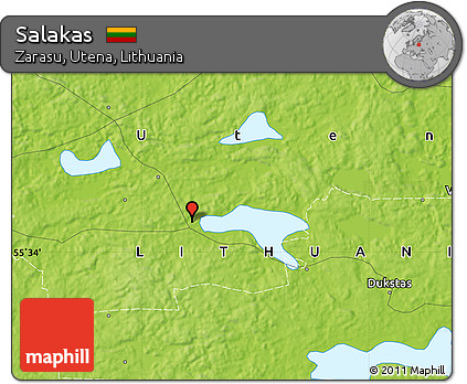 Physical Map of Salakas