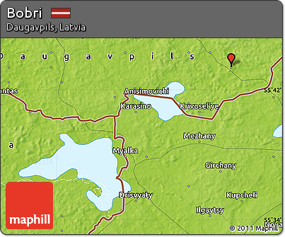Physical Map of Bobri