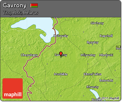 Physical Map of Gavrony