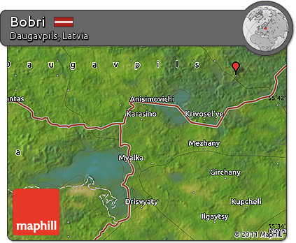 Satellite Map of Bobri