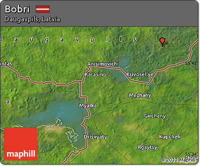 Satellite Map of Bobri