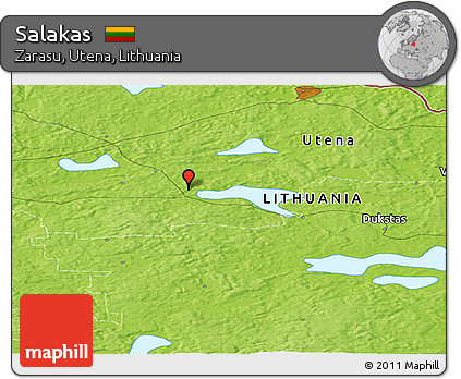 Physical Panoramic Map of Salakas