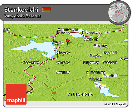 Physical Panoramic Map of Stankovichi